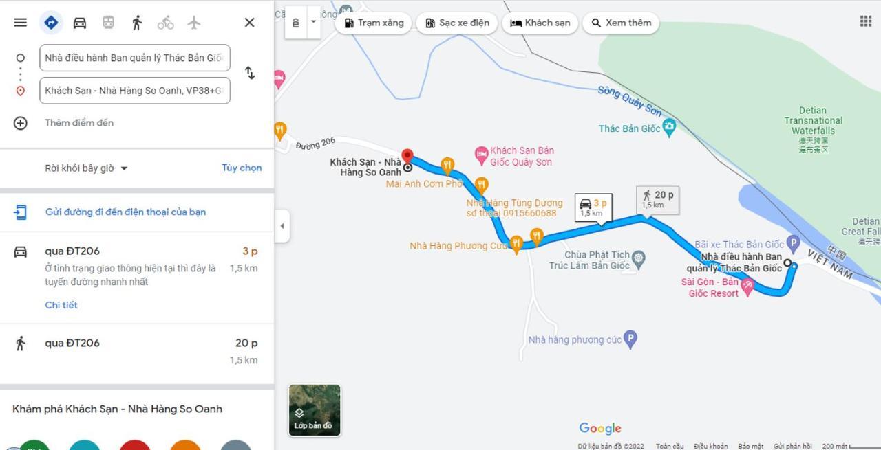 Khách sạn So Oanh - Gần Thác bản Giốc Cao Bang Esterno foto